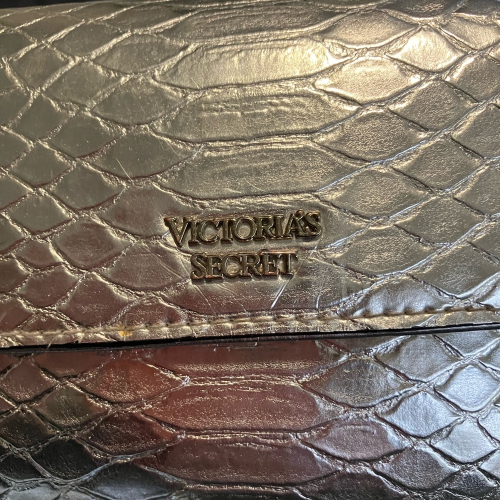 Victorias Secret Luxe Python Silver Wristlet - image 2